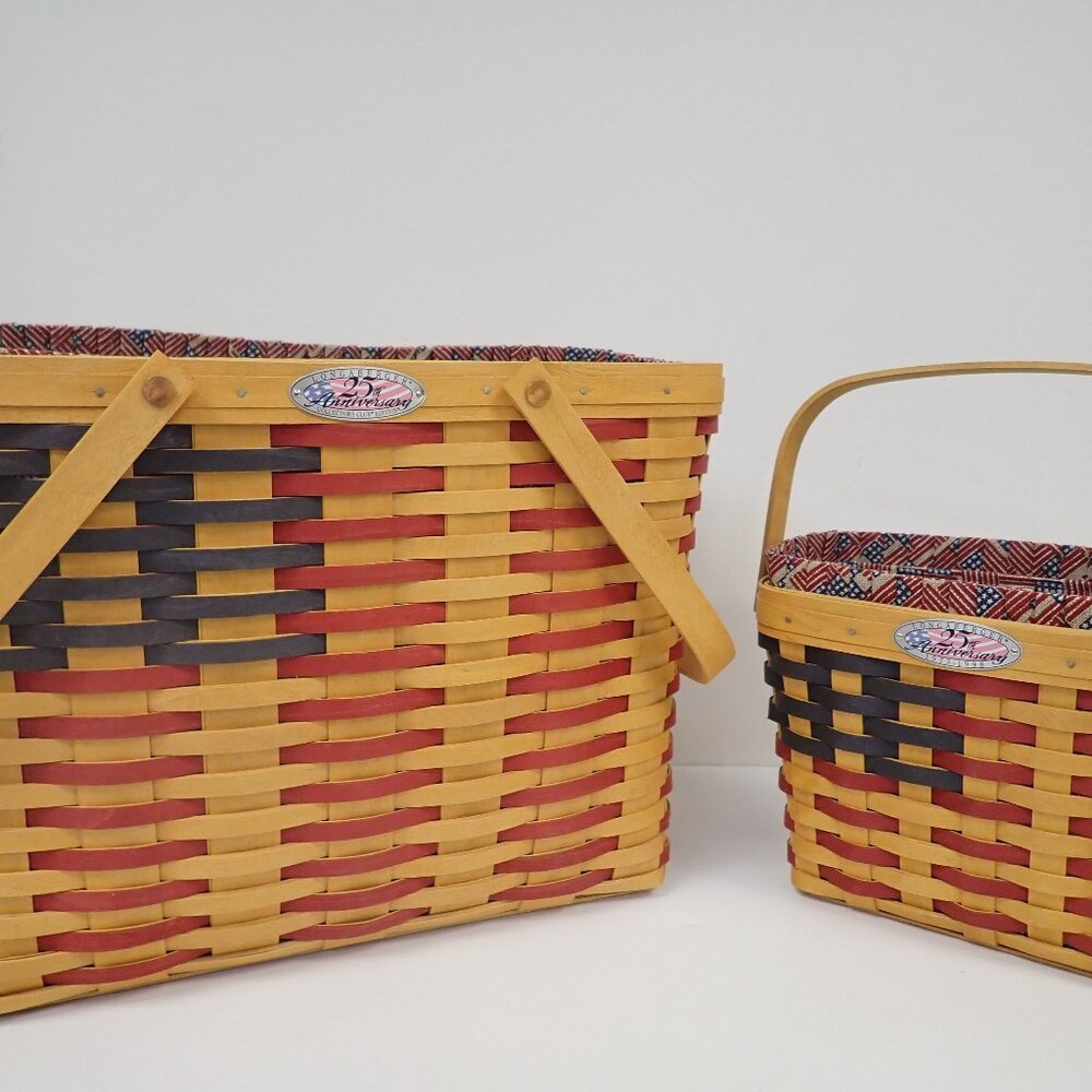 Vintage Longaberger Collectors Club 25th Anniversary Baskets